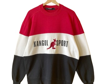 Pick!! Vintage Kangol Sports Crewneck Sweatshirt Kangol Sweater Kangol Sports Embroidered Big Logo Crewneck Sweatshirt Size L