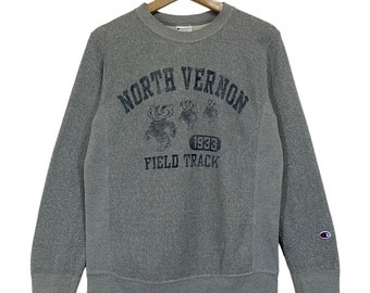 Pick!! Vintage 90s North Vernon Crewneck Sweatshirt North Vernon Sweater North Vernon Big Logo Sweatshirt Sz M