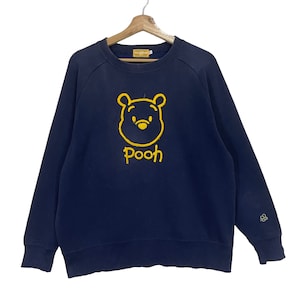 Pick!! Vintage 90s Winnie The Pooh Crewneck Sweatshirt Winnie Pooh Sweater Winnie Pooh Big Logo Embroidered Crewneck Sweatshirt Size M