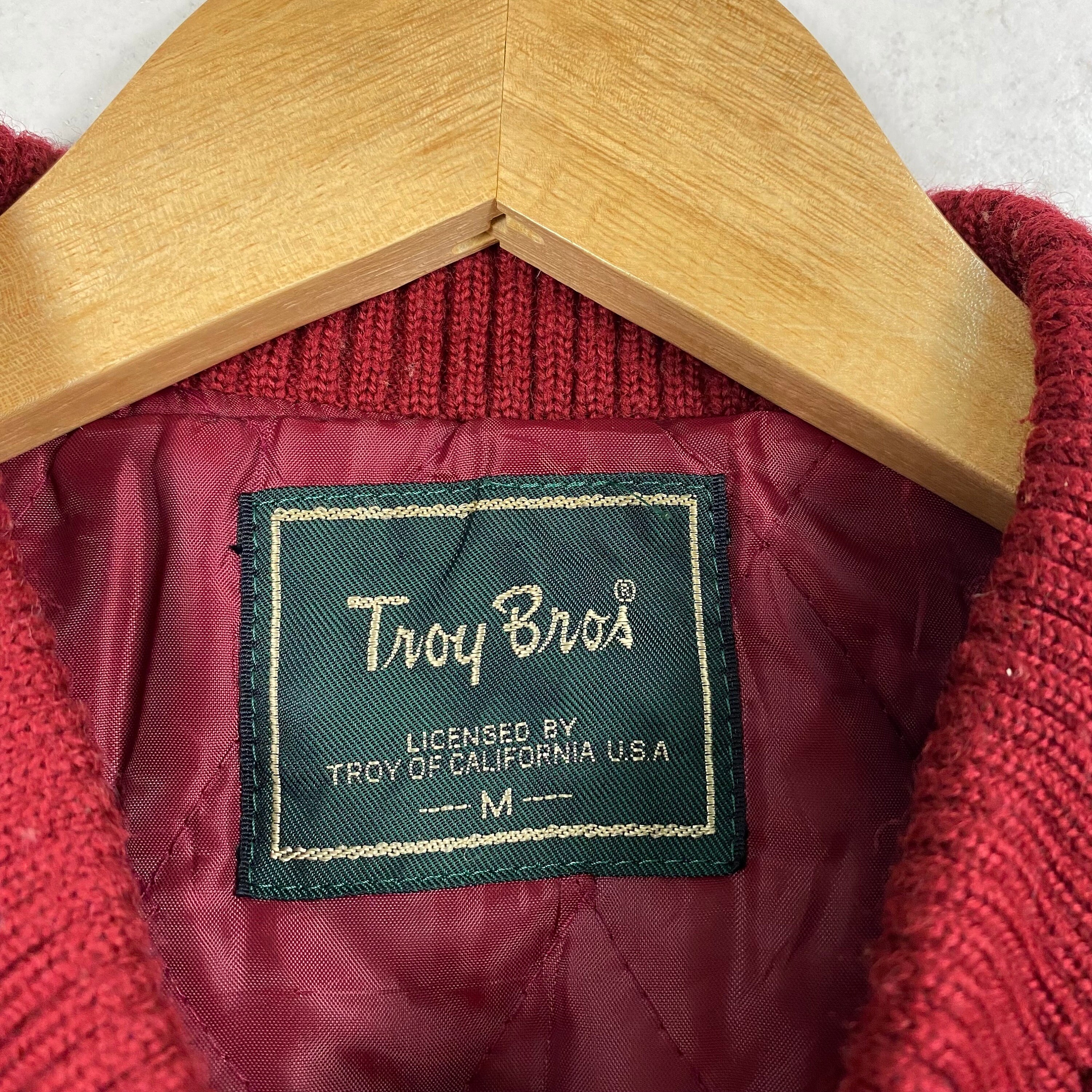 PICK!! ヴィンテージ 90年代 Troy Bros ウール バーシティ ジャケット 