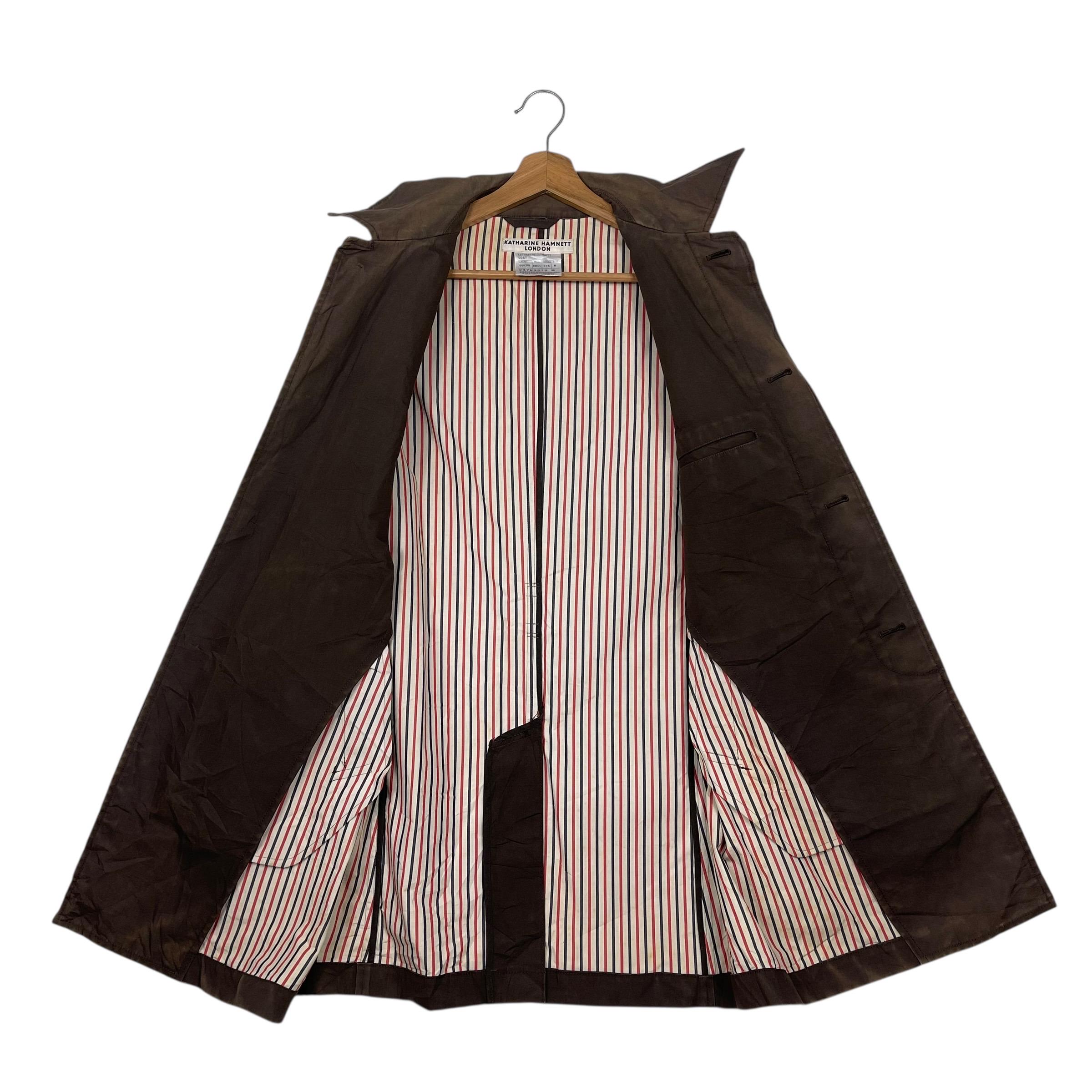 Vintage 90s Katharine Hamnett London Long Coat Jacket Katharine