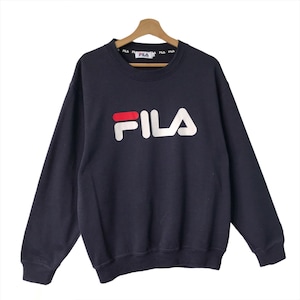 Pick!! Vintage Fila Spellout Crewneck Sweatshirt Fila Sweater Fila Big Logo Pullover Crewneck Sweatshirt Size M