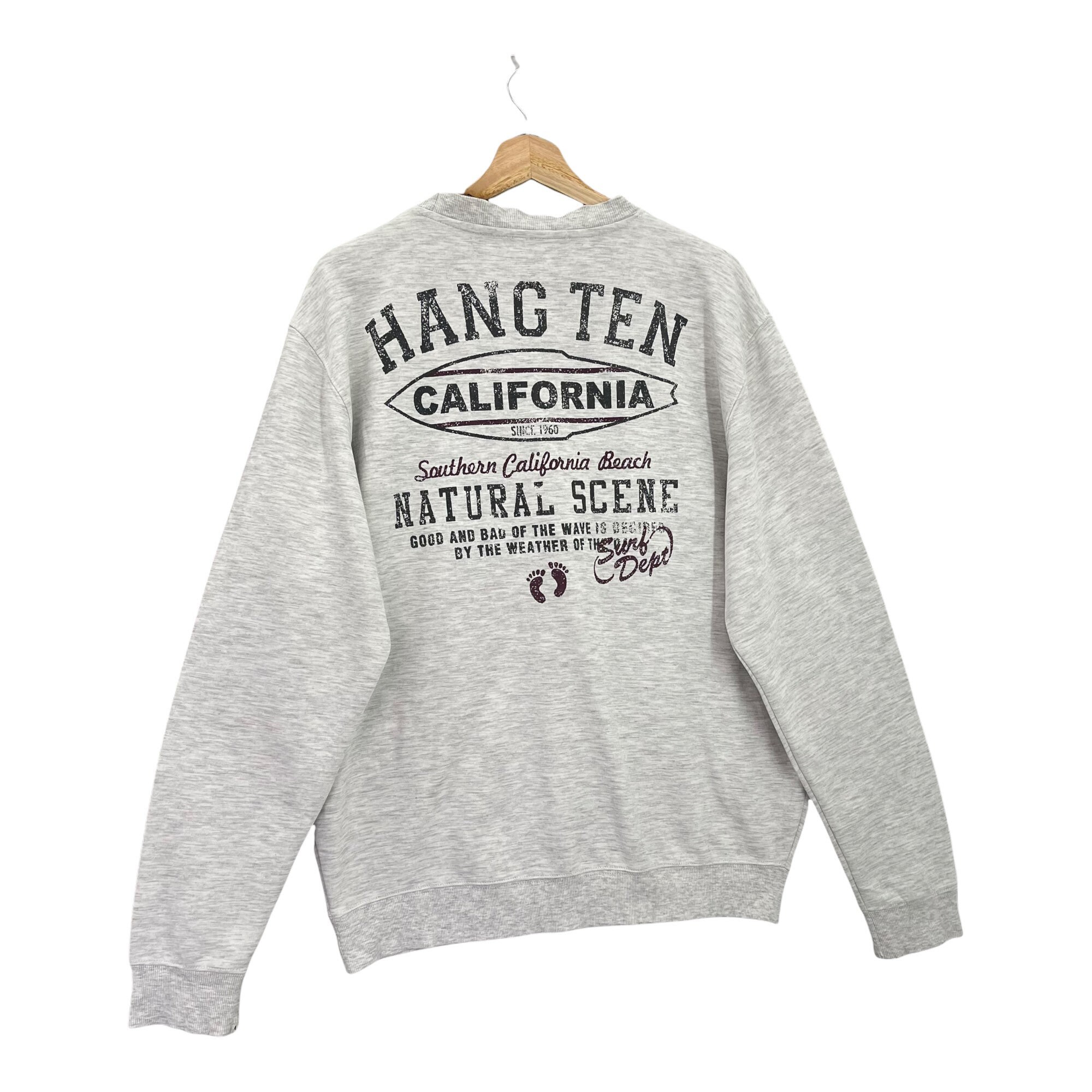 Pickvintage 90s Hang Ten Crewneck Sweatshirt Hang Ten - Etsy
