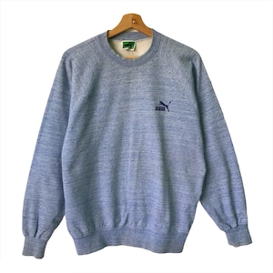 PICK!! Vintage 90’s Puma Crewneck Sweatshirt Puma Sweater Puma Embroidered Small Logo Pullover Sweatshirt size M