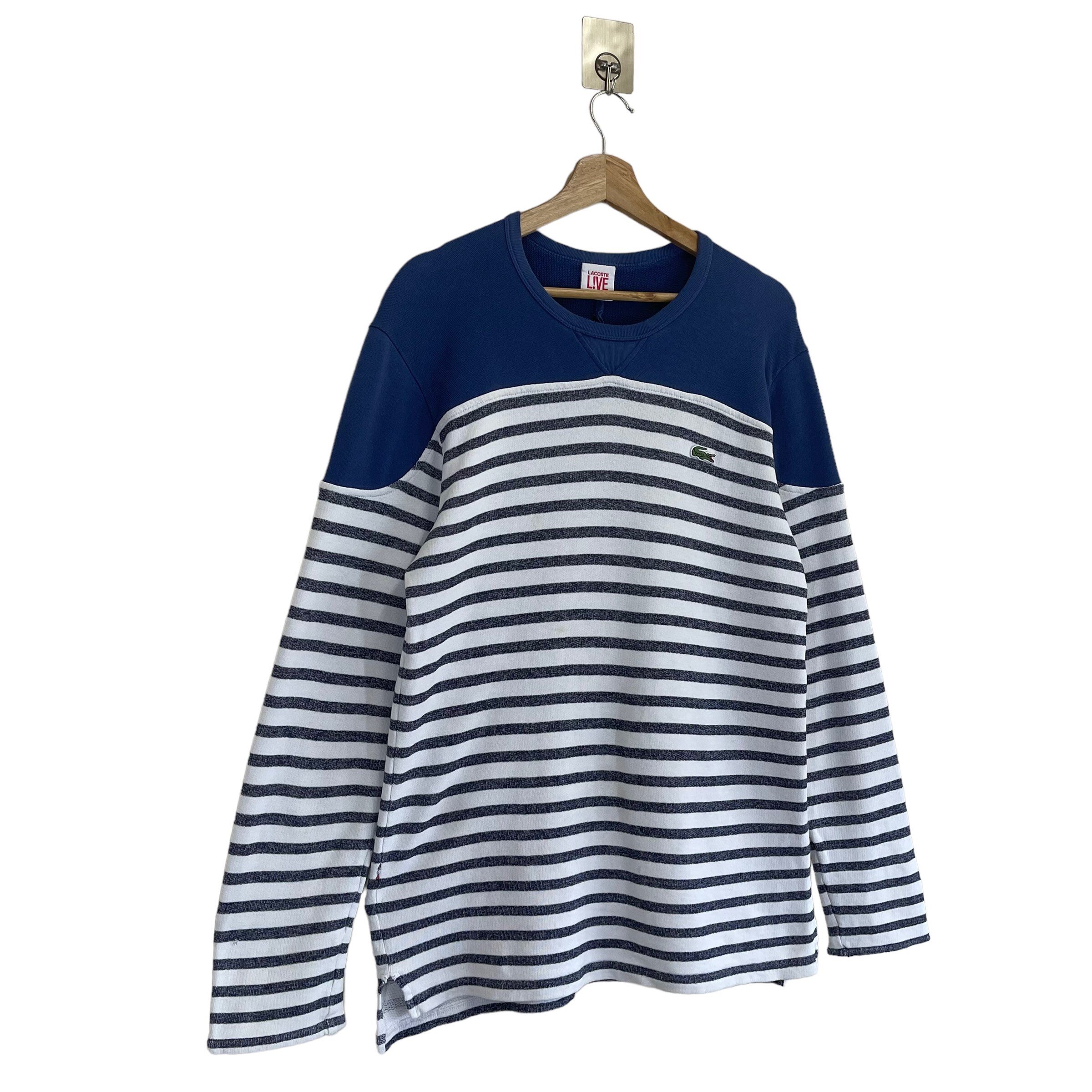 Buy Pick Lacoste Two Tone Stripe Sweatshirt Lacoste Sweater