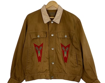 ¡Elige! Chaqueta Navajo de Cinco Bolsillos, Estilo Vintage de los 90, con Botones, Talla S