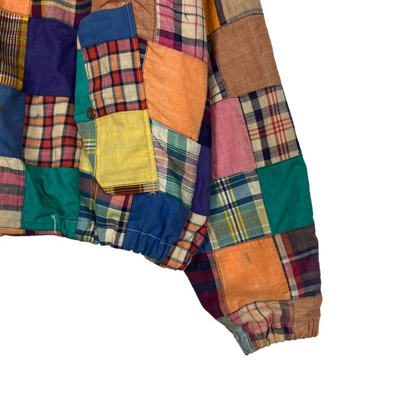 Pick!! Vintage Patchwork Multicolour Jacket Size L - image 5