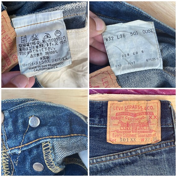 30x32.5 Vintage 90s Levi's 501XX LVC Usa Selvedge Denim