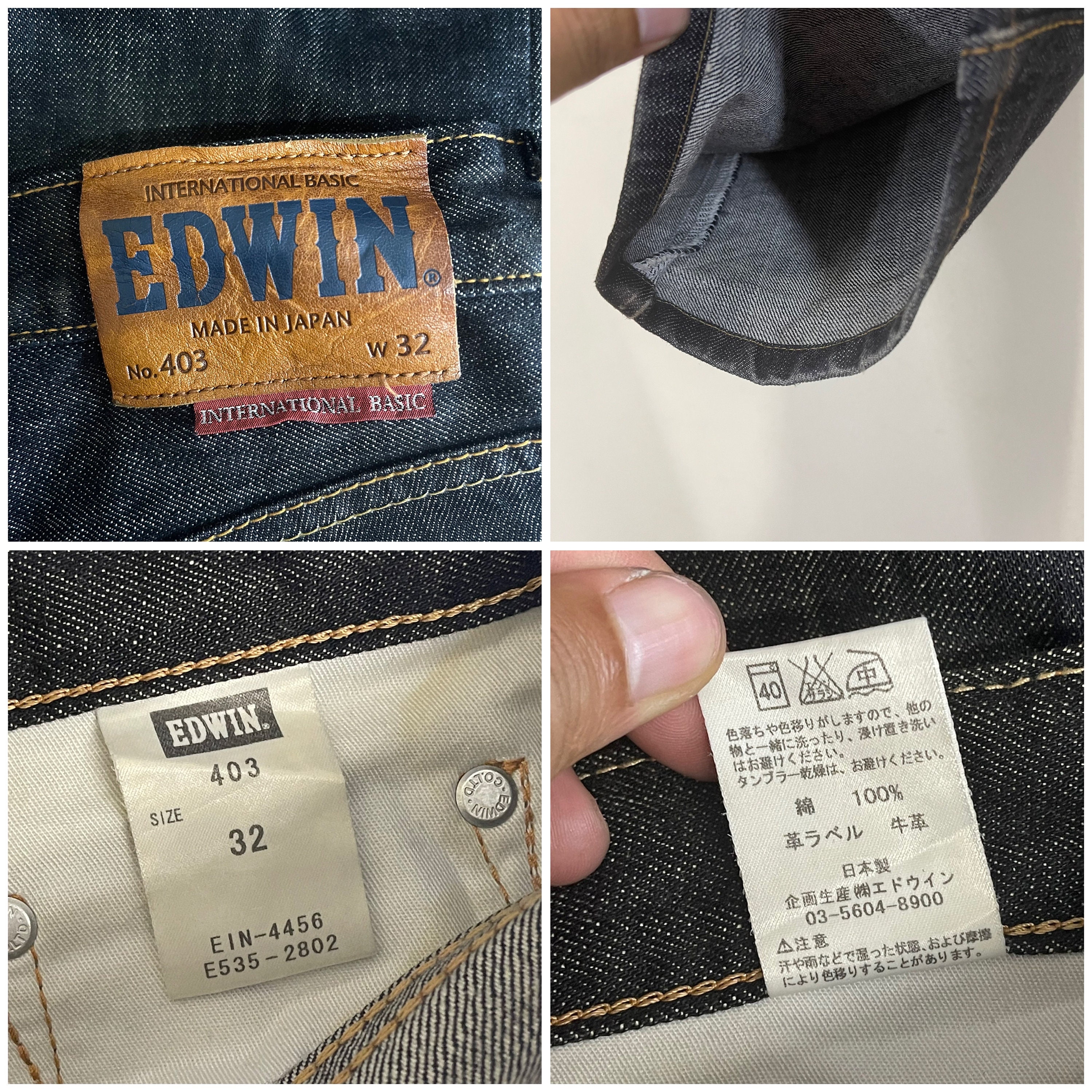 PICK!! Vintage Edwin 403 Made in Japan Distressed Denim Jeans