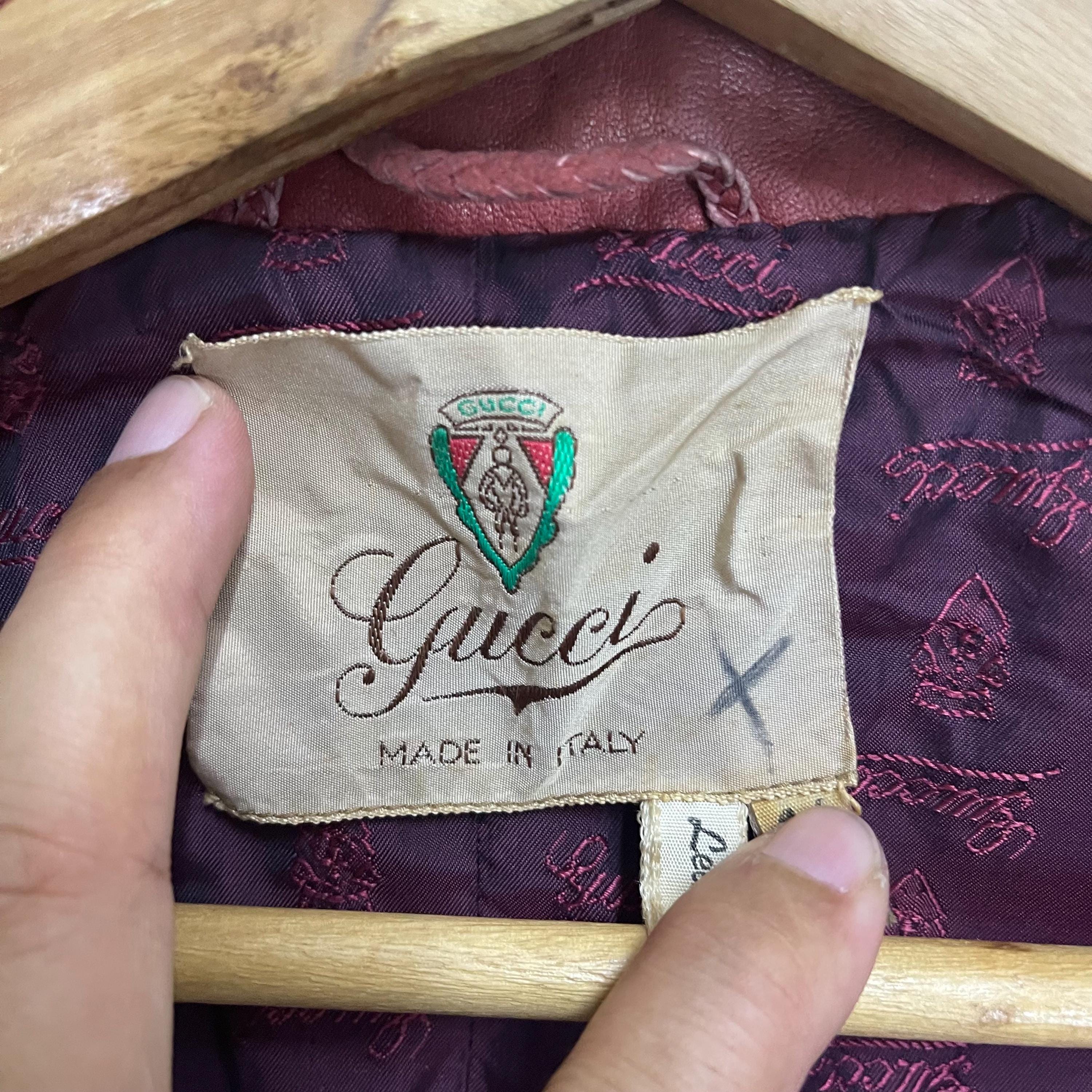 ジャケット・アウター vintage 80s made in italy GUCCI jkt dl Gucci Vintage 80's Leather Jacket | eBay