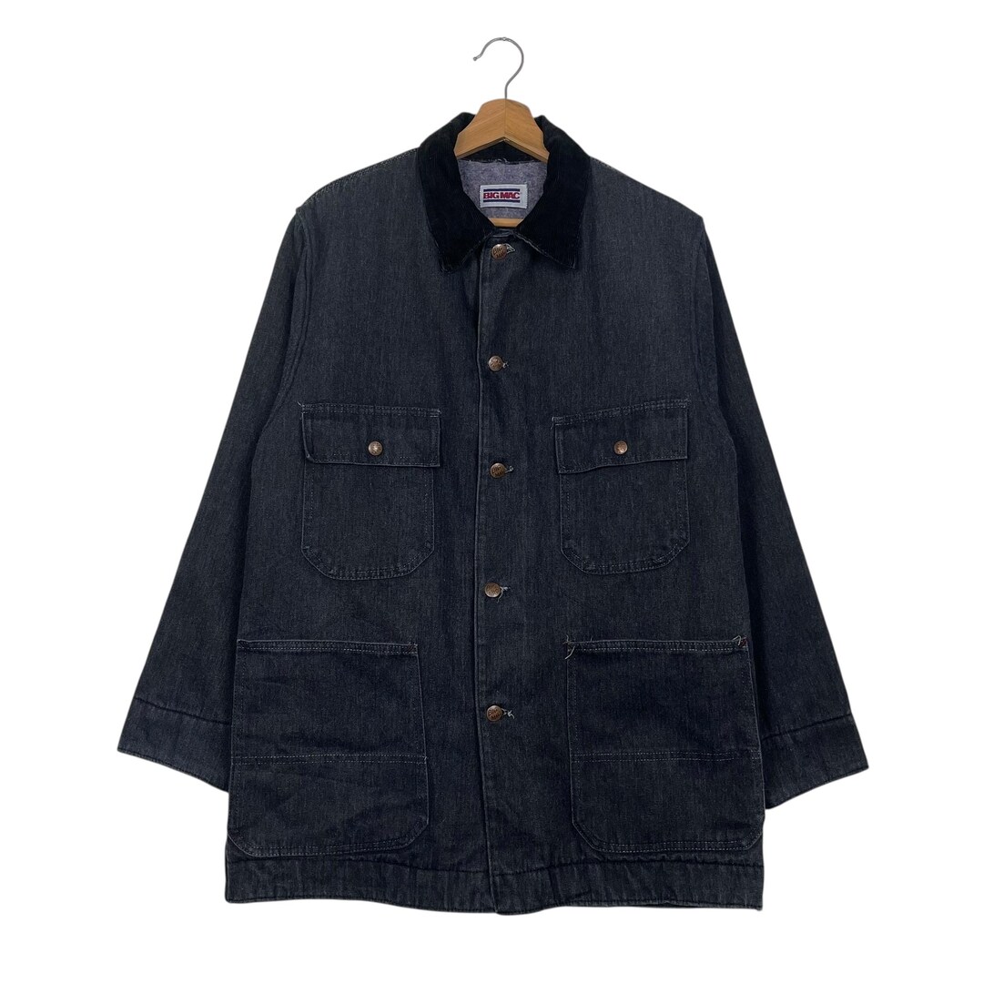 90s BIG MAC カバーオール Denim Chore Coat Vintage 90s Big Mac Japan Chore Jacket Big Mac Japan Denim Chore