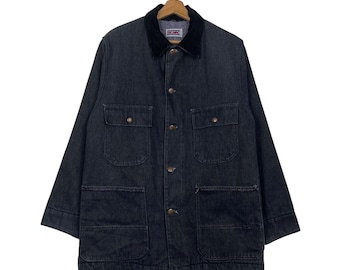 90s BIG MAC カバーオール Denim Chore Coat 濃紺 美品 90s BIG MAC ビッグマック カバーオール デニムジャケット