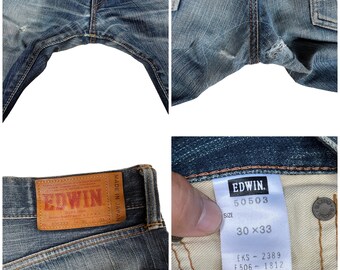 PICK!! Vintage Edwin 505ZXX Selvedge Denim Made in Japan Edwin