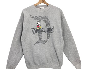Pick!! Vintage 90s Mickey Mouse Crewneck Sweatshirt Mickey Mouse Sweater Disneyland Mickey Mouse Big Logo Crewneck Sweatshirt Size M