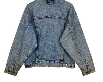 Pick!! Vintage 90s Big John Acid Wash Denim Jacket Big John Denim