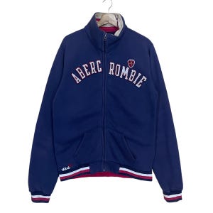 PICK!! Abercrombie Zipper Sweatshirt Abercrombie Zipper Sweater Abercrombie Big Logo Embroidred Fullzip Sweater Size M