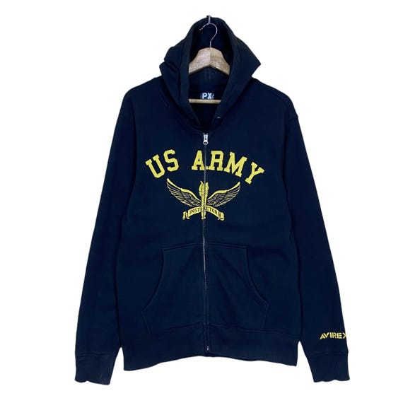 Pick!! Vintage Avirex Us Army Zipper Hoodies Avirex Usa Sweater