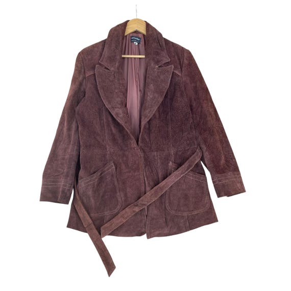 Vintage 70s Paisley Suede Jacket, Vera Pelle Jacket, 70s