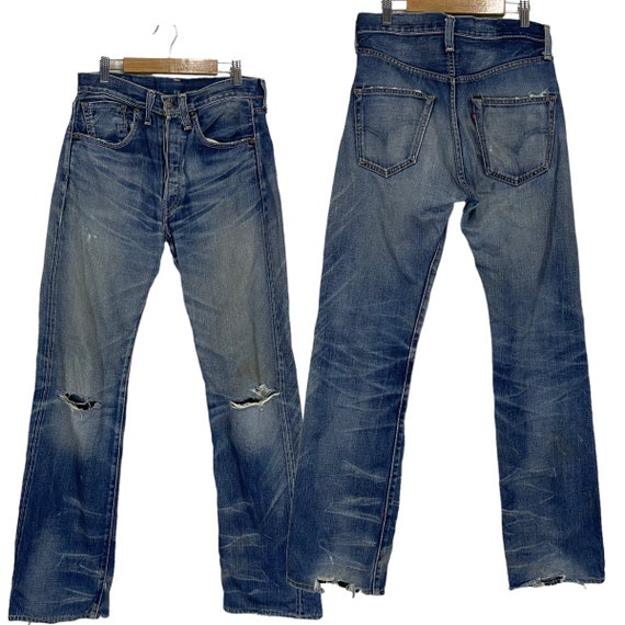 29x31 Vintage Levis 501 Big E Japan Selvedge Denim Faded