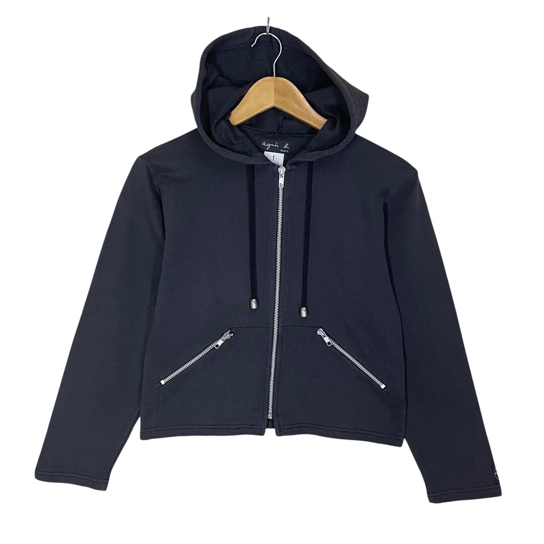 Pick!! Vintage 90s Agnes B Cropped Zipper Hoodie Agnes B Cropped