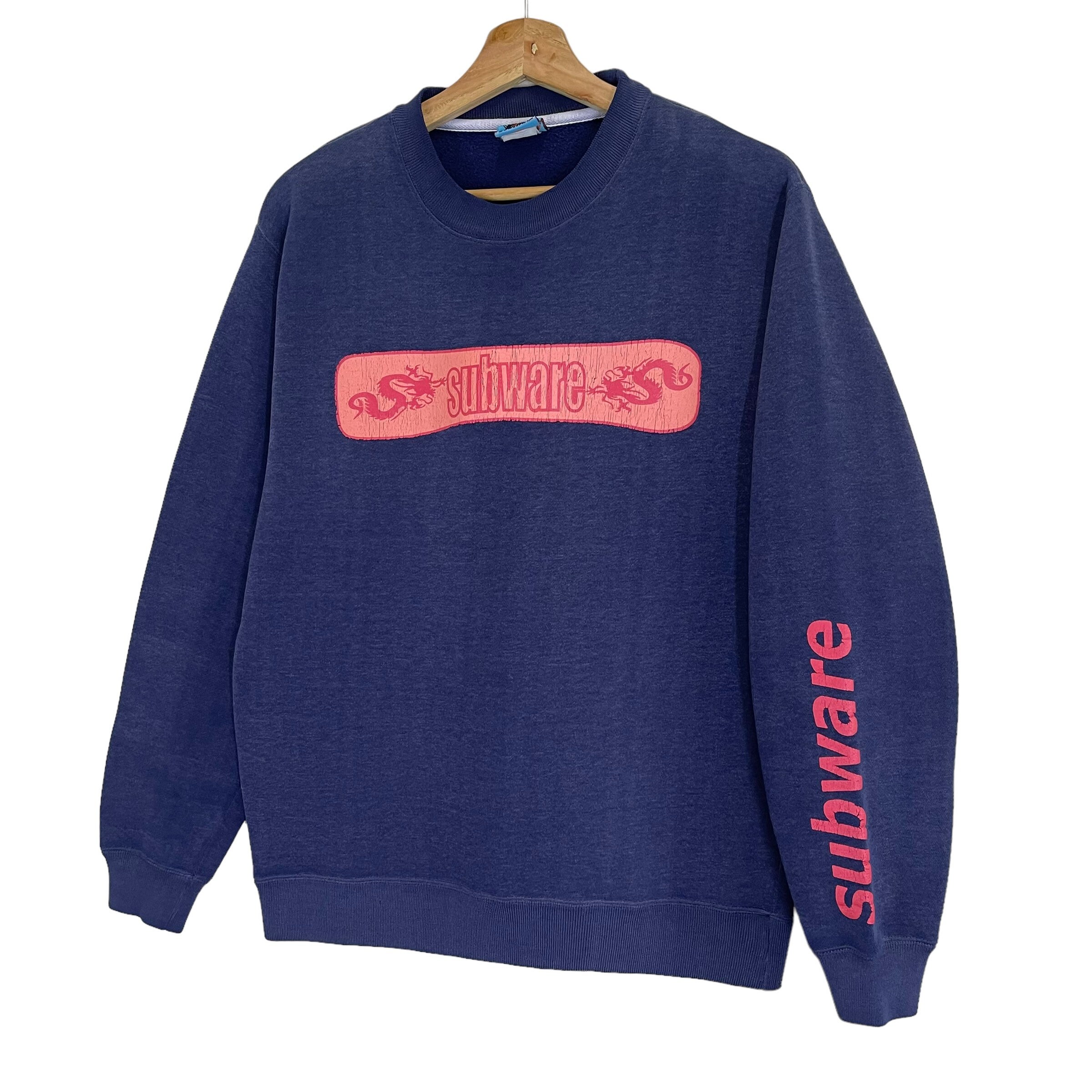 100％本物保証！ Work  Art Pop Graffiti Stash Subware Sweatshirt Crewneck Subware 90s Vintage PICK Streetwear Etsy - M Size Sweatshirt Crewneck Design トップス