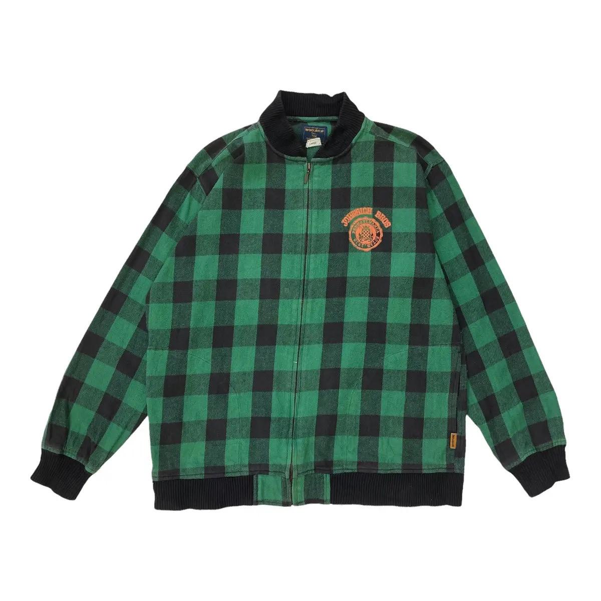 Pick!! Vintage 90s WOOLRICH Zipper Jacket Woolrich Plaid Zipper