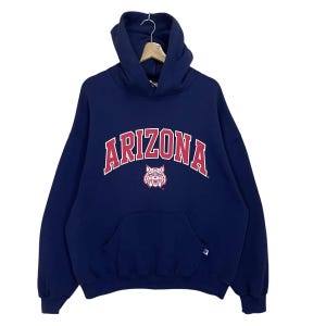 ESCOLHA!! Moletom com capuz vintage dos anos 90 da Universidade do Arizona, moletom com capuz Arizona Wildcats NCAA Football Pullover, tamanho XL