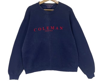 Pick!! Vintage Coleman Crewneck Outdoor Jumper Coleman Sweater Outdoor North American Coleman Sweatshirt Sunfaded Size M