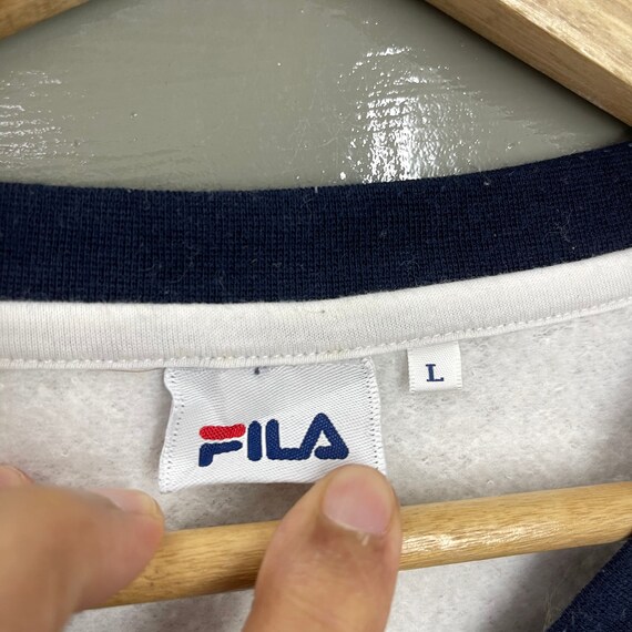 Choisissez vintage Sweat shirt Fila color block a col en V Pull Fila Sweat shirt a col en V Color block avec grand logo Fila Taille M Etsy France