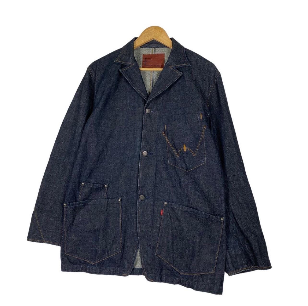 RARE!! Vintage Edwin E Funtion Denim Chore Jacket Edwin Chore 