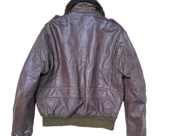 70s・希少】schott a2 フライトジャケット　USA製　ライナー付き 古着 70-80s USA製 Schott Type A-2 本革 ステアハイド レザー