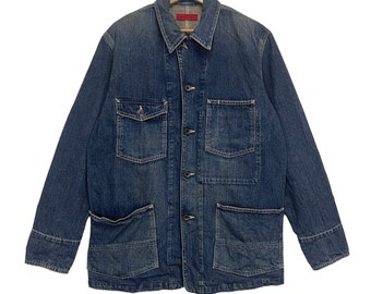 ¡ELIGE! Chaqueta vaquera Edwin 503 Rebel Chore vintage de los años 90, talla M