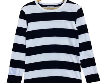 Pick!! Vintage 90s Agnes B Stripe Longsleeve Shirt Agnes B Tee Size XS