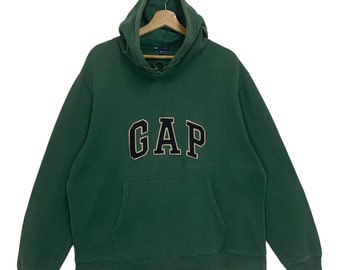 Pick!! GAP Big Logo Embroidery Pullover Hoodie Gap Sweater Gap Big Logo Crewneck Hoodie Size L