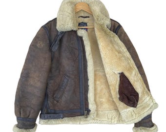 ピックアップ!! ヴィンテージ 90年代 タイプ B-3 Schott Bros Inc レザージャケット Schott タイプ B-3 ラムスキンレザージャケット B3 レザージャケット サイズ S