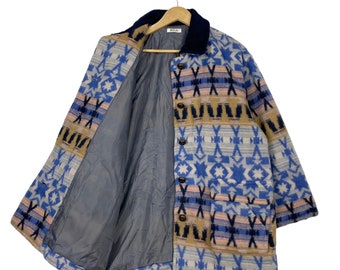Pick!! Vintage 90’s Trotter 245 Native Hippie Button Jacket Navajo Mexican Fashion Aztec Design Size L