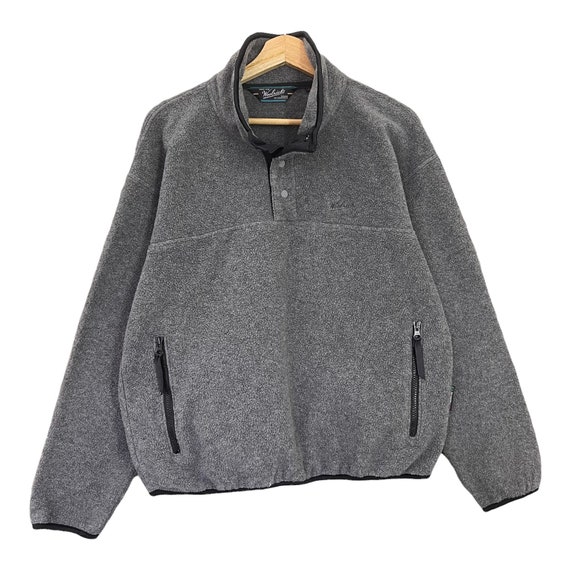 Pick!! Vintage 90's Woolrich Half Button Fleece Woolrich