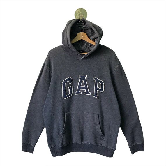 GAP HERITAGE - Sweat à capuche - true black/gris