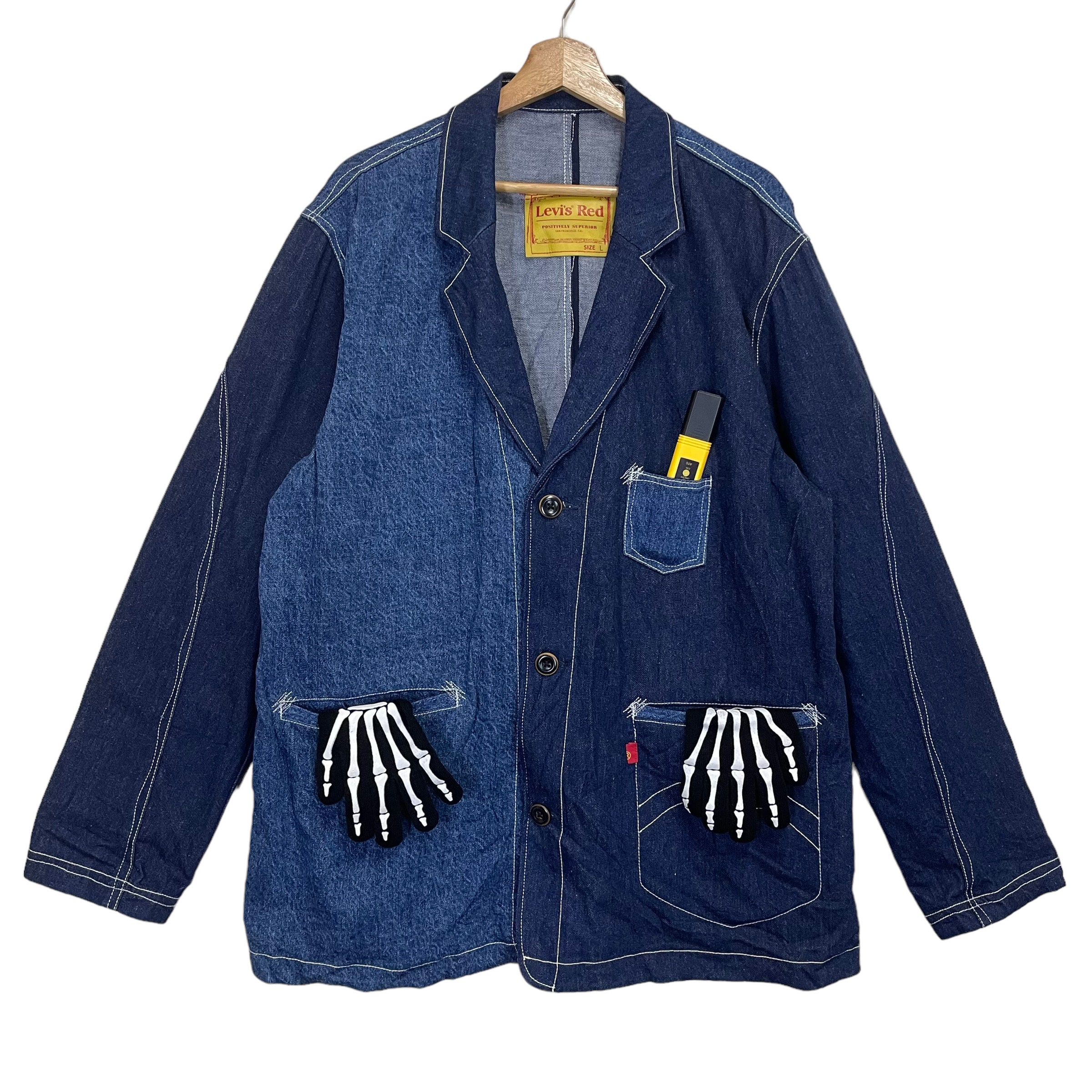希少 Vintage Levi's RED Denim Shop Coat 希少 Vintage Levi's RED Denim Shop Coat 希少 Vintage Levi's RED