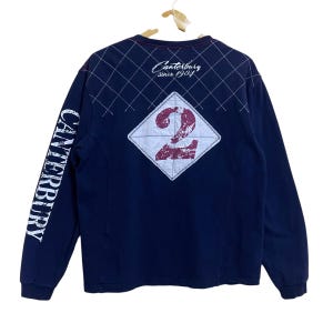 Pick!! Vintage 90s Canterbury Of New Zealand Longsleeve Sweater Canterbury Sweater Canterbury Big Logo Longsleeve Sweater Size M