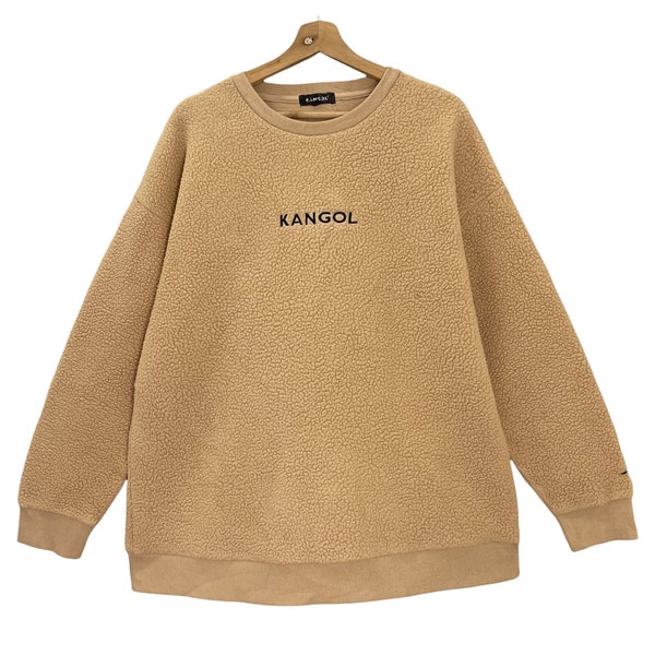 Pick!! Vintage Kangol Crewneck Fleece Kangol Sweathirt Kangol Embroidered Spellout Fleece Size XL