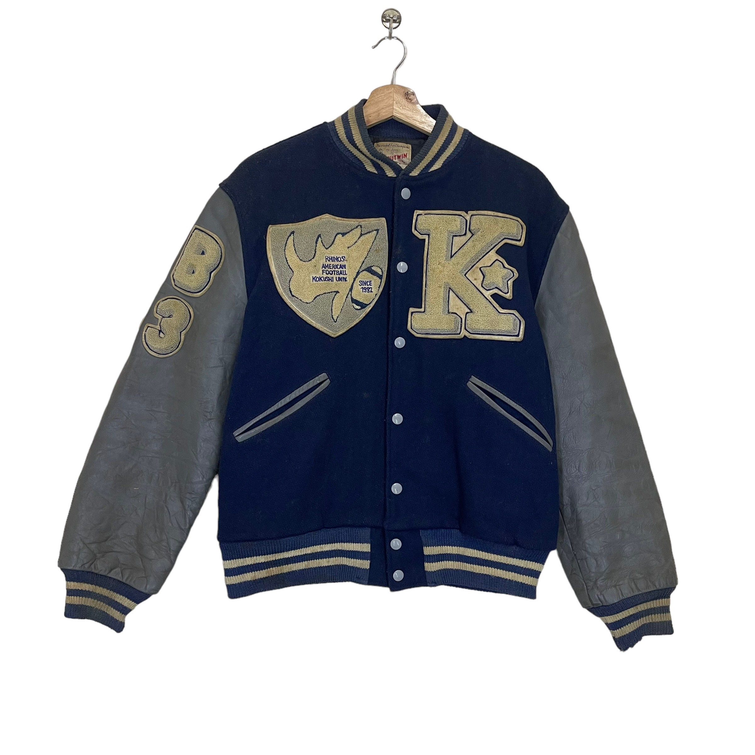 Butwin Jackets Vintage 50s Butwin Letterman Jacket 40 Wool Leather