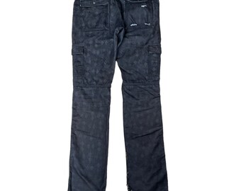 32x33.5 Semantic Design Distressed Cargo Pants Japanase Brand