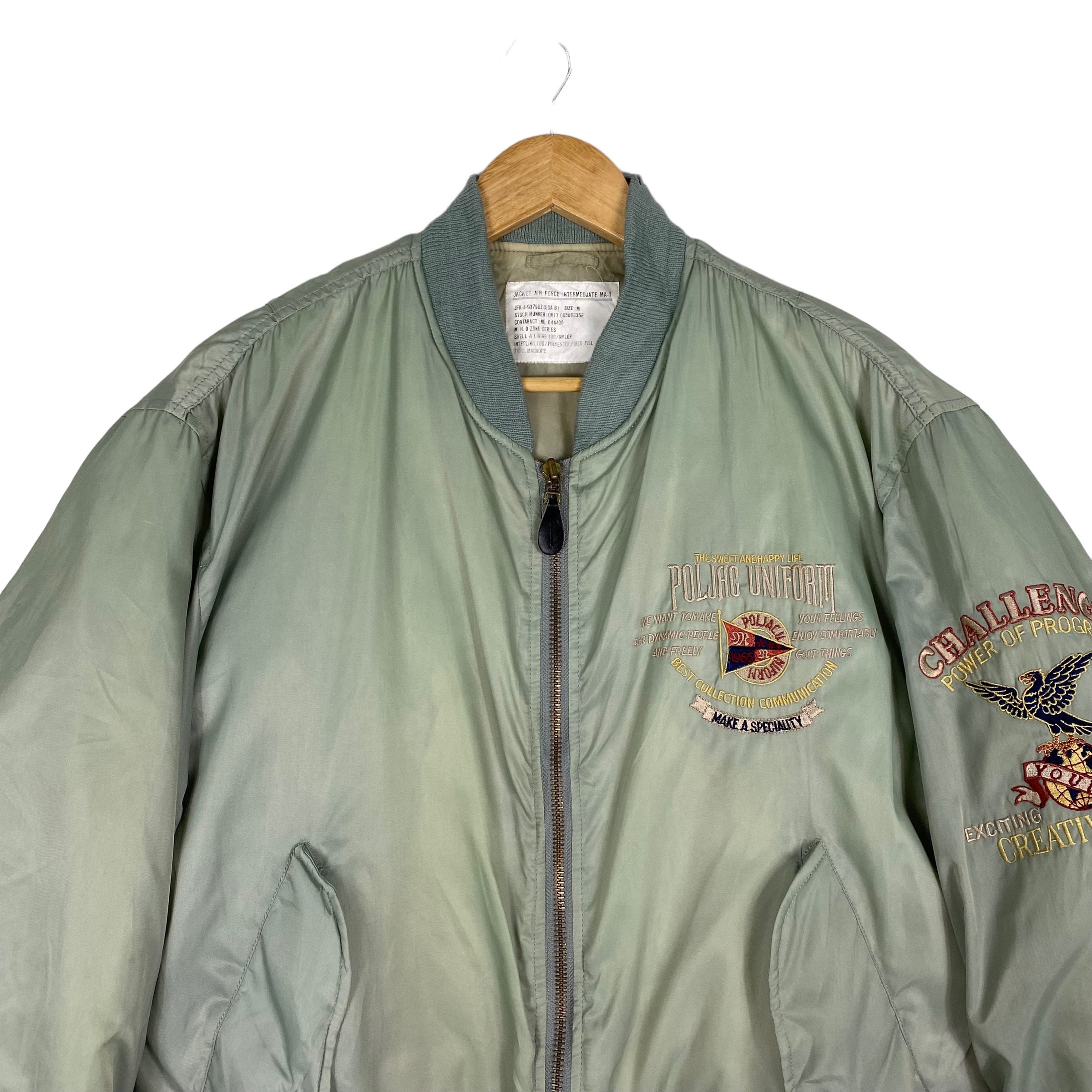 Pick!! Vintage 90s Air Force Intermedjate MA-1 Bomber Jacket Air