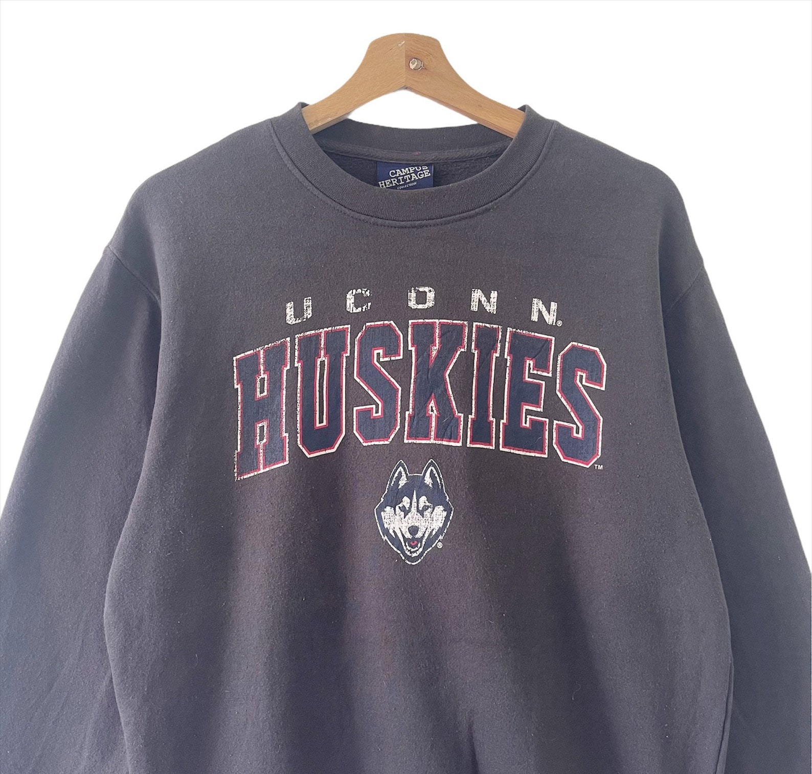 Pick Vintage Uconn Huskies Crewneck Sweatshirt Uconn Huskies Etsy