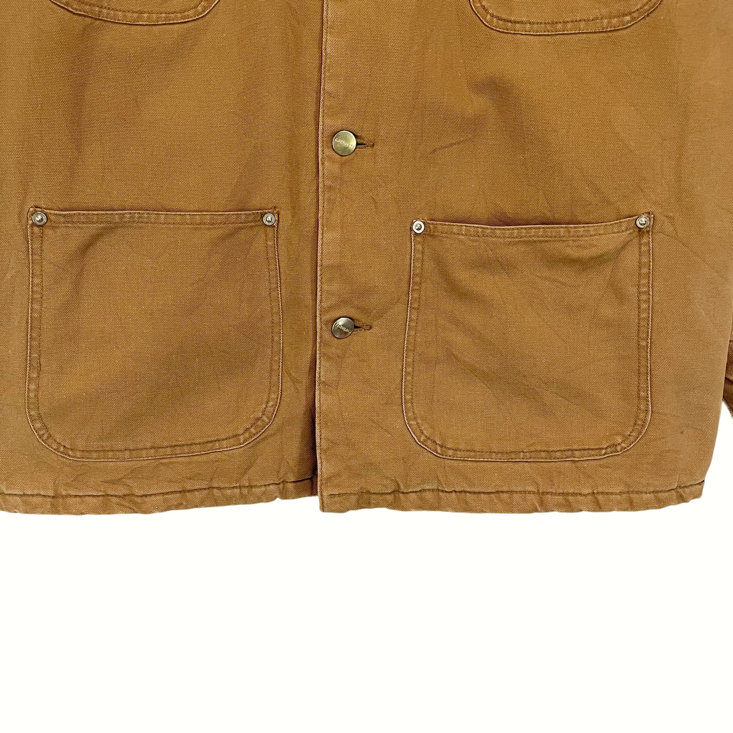 RARE!! Vintage Carhartt Chore Coat Workwear Made in USA Carhatt