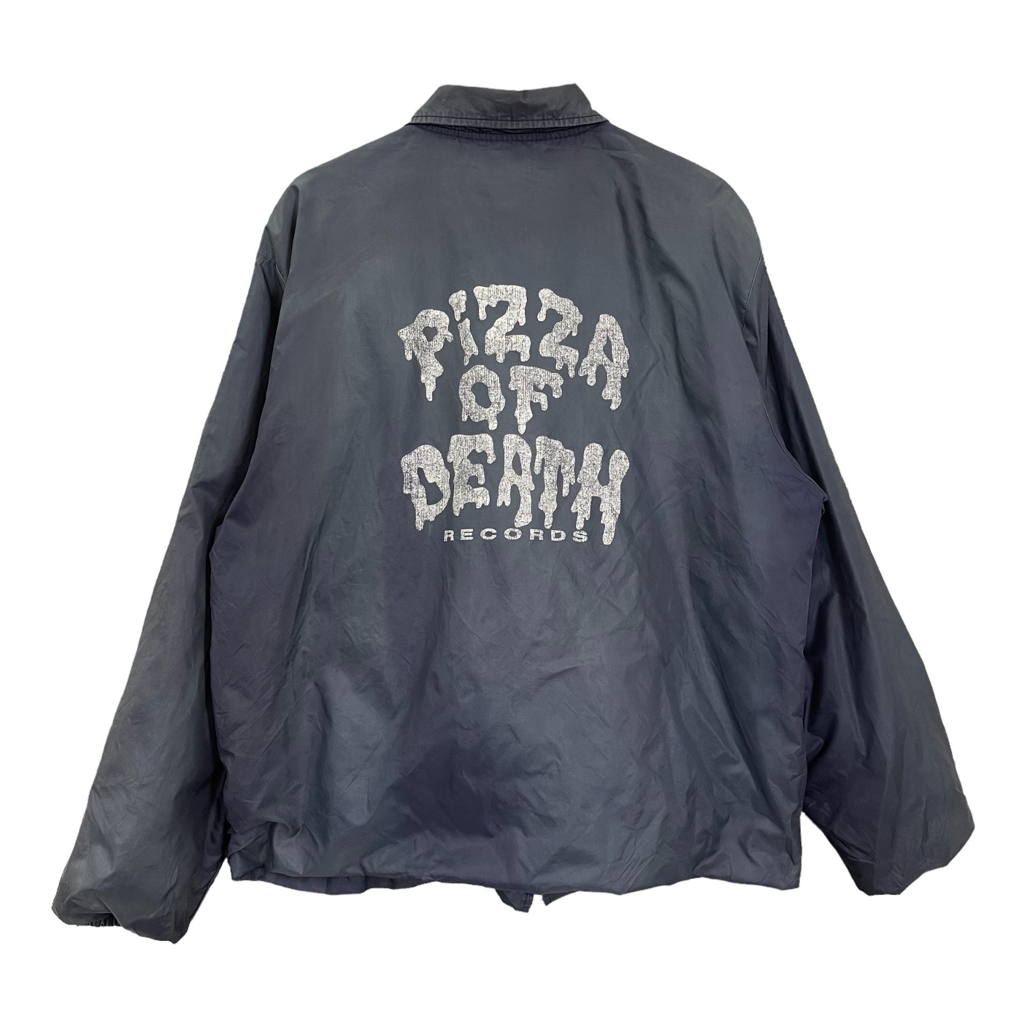 Pick!! Vintage 90s Pizza of Death Record Windbreaker Coach Button