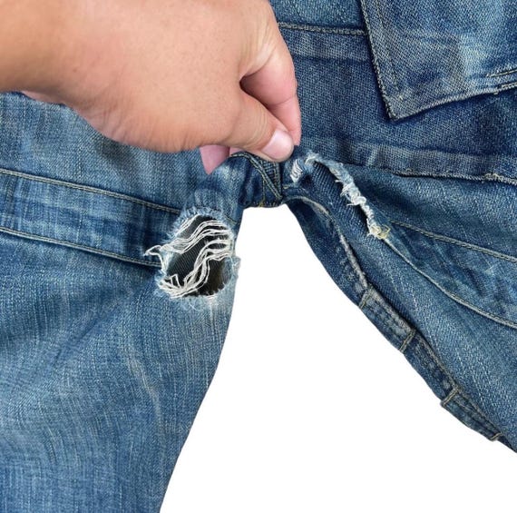 Undercover Patchwork Bootcut Denim Undercover Fad… - image 14