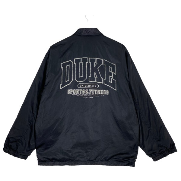 Vintage 90s Duke University Light Button Chaqueta Duke University Chaqueta Duke University Deportes y Fitness Gran Logo Botón Chaqueta Tamaño M