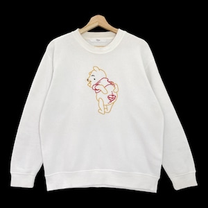 Pick!! Vintage Winnie The Pooh Crewneck Sweatshirt Winnie Pooh Sweater Winnie Pooh Big Logo Embroidered Crewneck Sweatshirt Size M